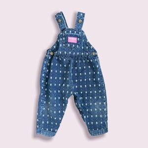 Vintage floral Osh Kosh B’gosh overalls